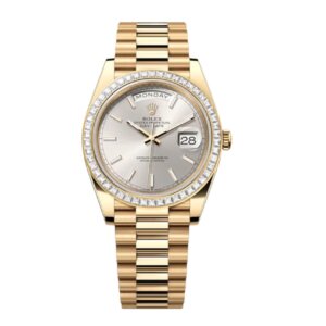 Superclone Rolex Day-Date 40 mm Silver Dial 228398TBR