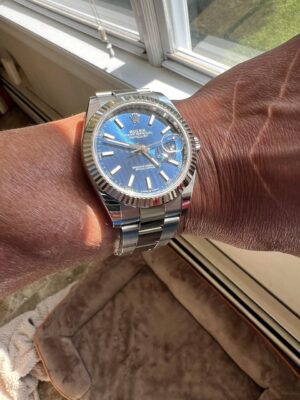 Superclone Rolex Datejust 41mm Rhodium Dial 126334 “Wimbledon” Flutted / Oyster photo review