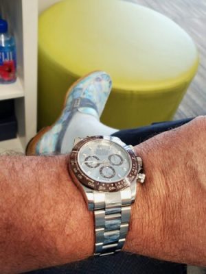 Superclone Rolex Daytona 40 mm Ice blue Dial 116506 “Platona” photo review