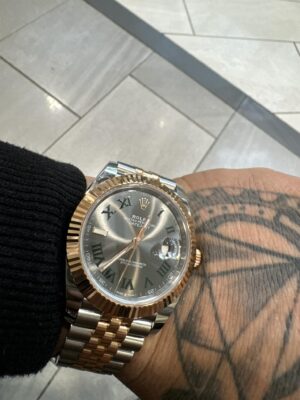 Superclone Rolex Datejust 41mm Rhodium Dial 126333 “Wimbledon” Flutted / Jubilee photo review