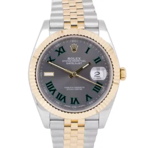 Superclone Rolex Datejust 41mm Rhodium Dial 126333 “Wimbledon” Flutted / Jubilee