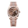 Superkloon Rolex Day-Date 40 mm chocoladekleurige wijzerplaat 228345RBR