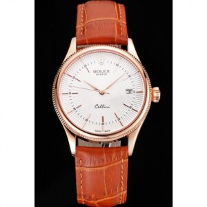 Superclone Rolex Cellini 38mm Weißes Zifferblatt REP016812