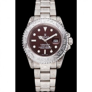 Superclone Rolex Submariner 41 mm mit braunem Zifferblatt 1454092