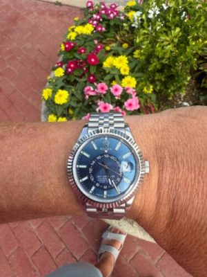 Superclone Rolex Sky-Dweller 42 mm Intense white Dial 336934 photo review
