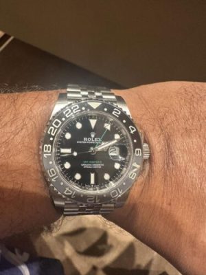 Superclone Rolex GMT-Master II 126710GRNR “Bruce Wayne” Oyster 2024 photo review