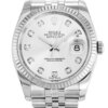 Rolex Datejust 36 mm mit weißem Zifferblatt 116234