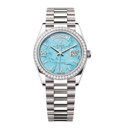 Rolex Day-Date 36 mm Turquoise Dial 128349RBR photo review