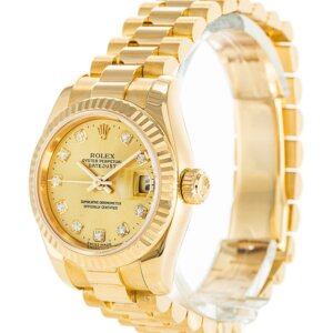 Rolex Datejust 26mm Gold Dial 179178
