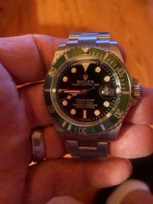 Rolex Submariner 40mm Black Dial 16610LV “Kermit” photo review