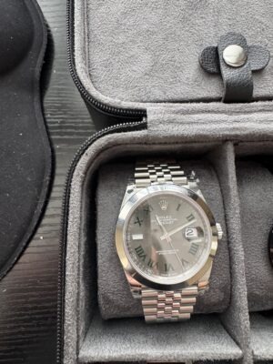 Superclone Rolex Datejust 41mm Rhodium Dial 126300 “Wimbledon” Jubilee photo review