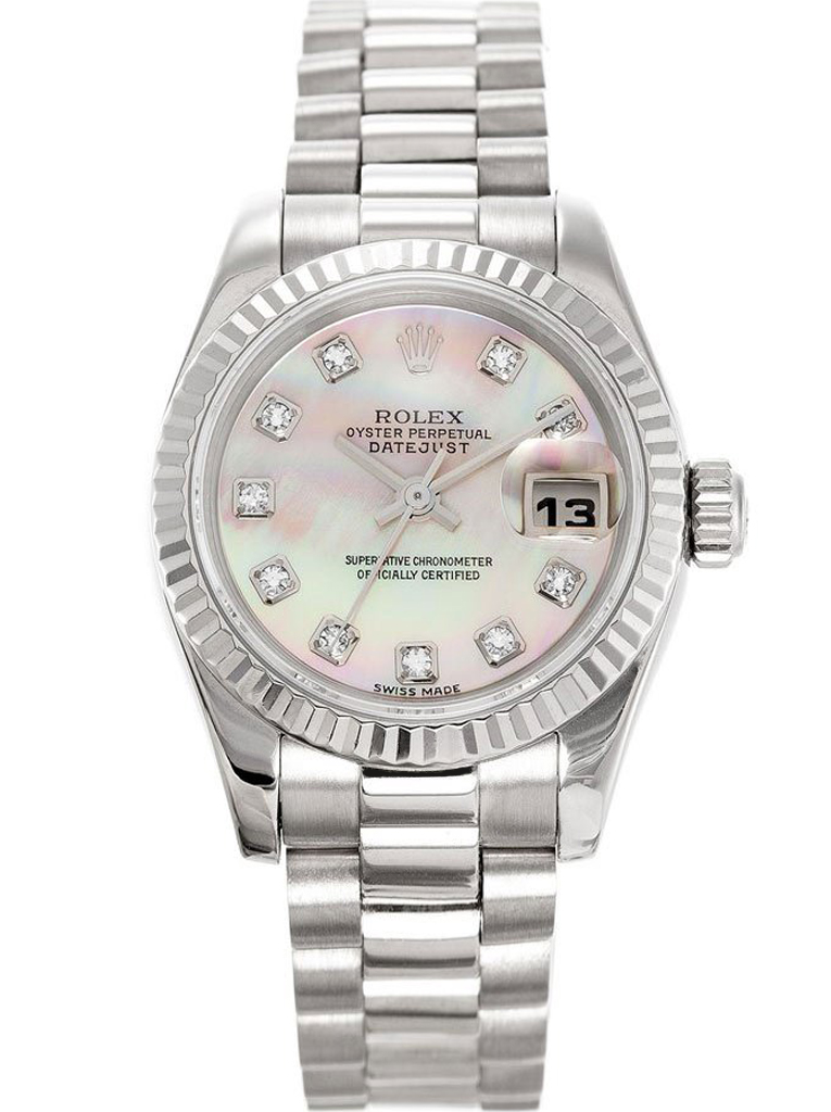 Rolex Datejust 26 mm parelmoeren wijzerplaat 179179