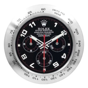 ROLEX WALL CLOCK – DAYTONA BLACK/SILVER