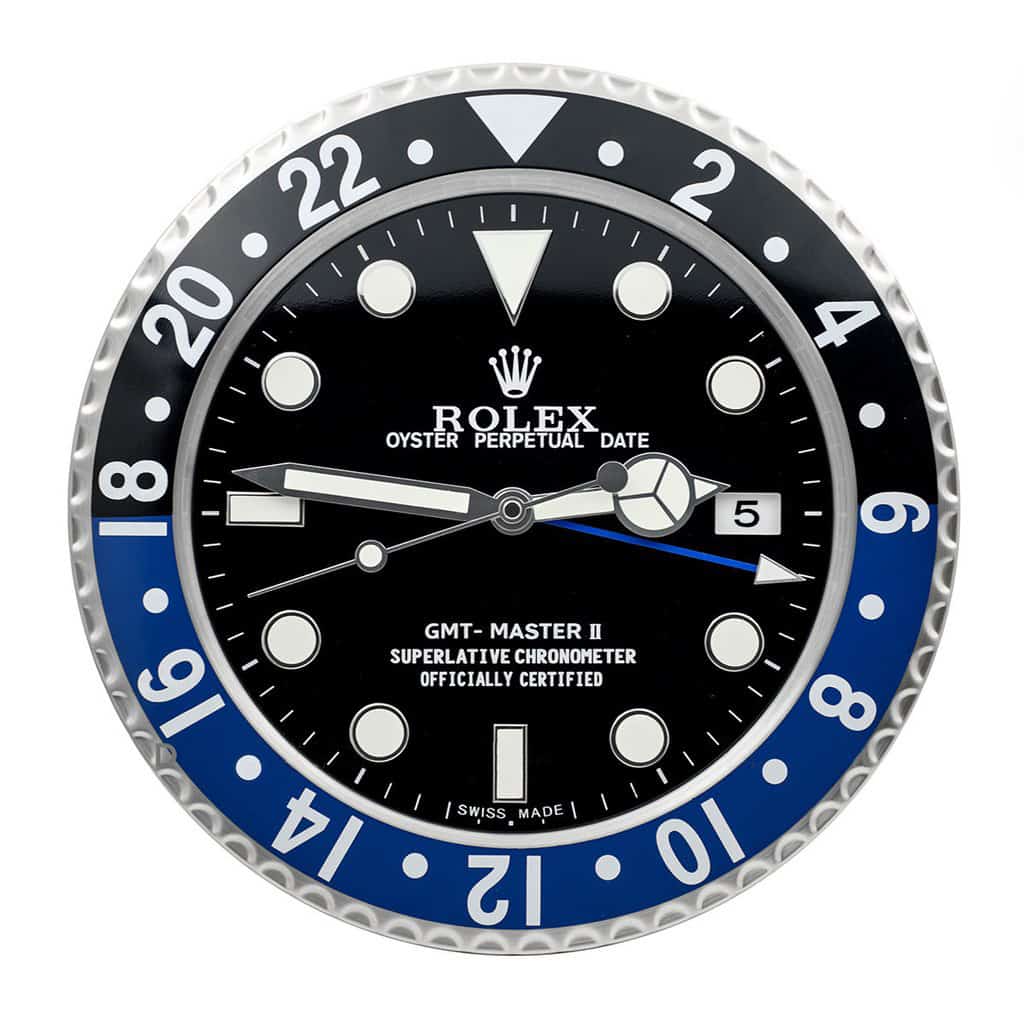 ROLEX WALL CLOCK – GMT MASTER II BATMAN