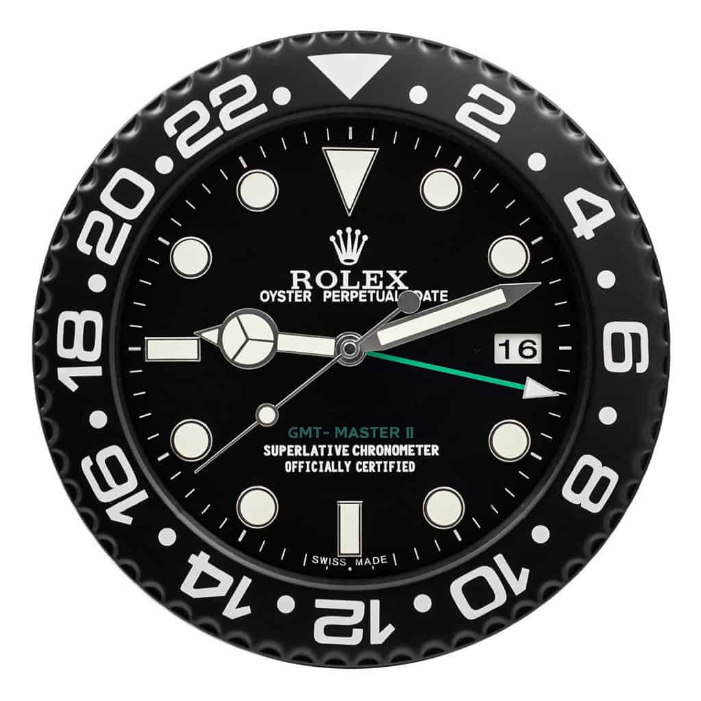 ROLEX WANDKLOK – GMT MASTER II ZWART