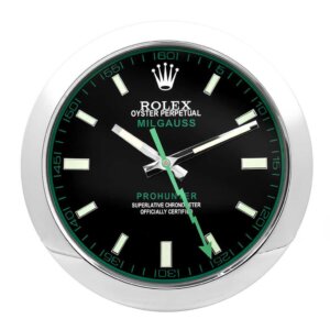 ROLEX WALL CLOCK – MILGAUSS BLACK