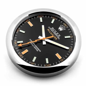 ROLEX WALL CLOCK – MILGAUSS BLACK/ORANGE