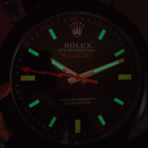 ROLEX WALL CLOCK – MILGAUSS WHITE