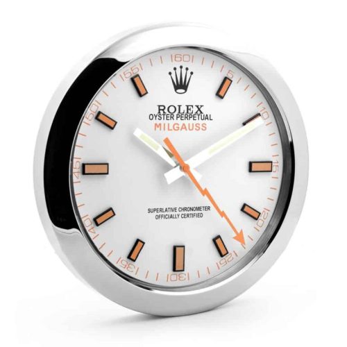 ROLEX WALL CLOCK – MILGAUSS WHITE photo review