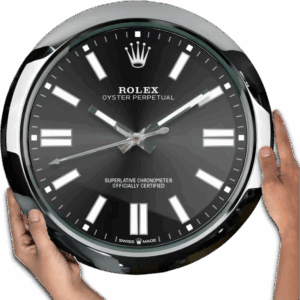 ROLEX WALL CLOCK – OYSTER PERPETUAL BLACK