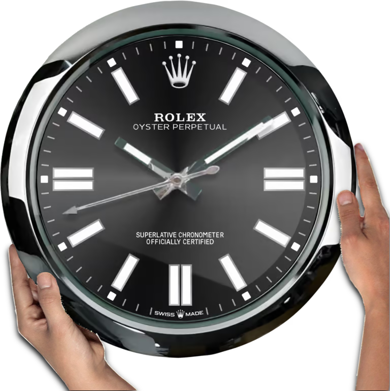 ROLEX WALL CLOCK – OYSTER PERPETUAL BLACK