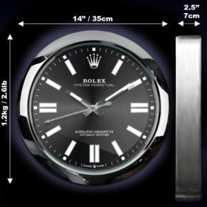 ROLEX WALL CLOCK – OYSTER PERPETUAL BLACK