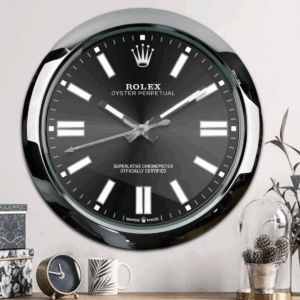 ROLEX WALL CLOCK – OYSTER PERPETUAL BLACK
