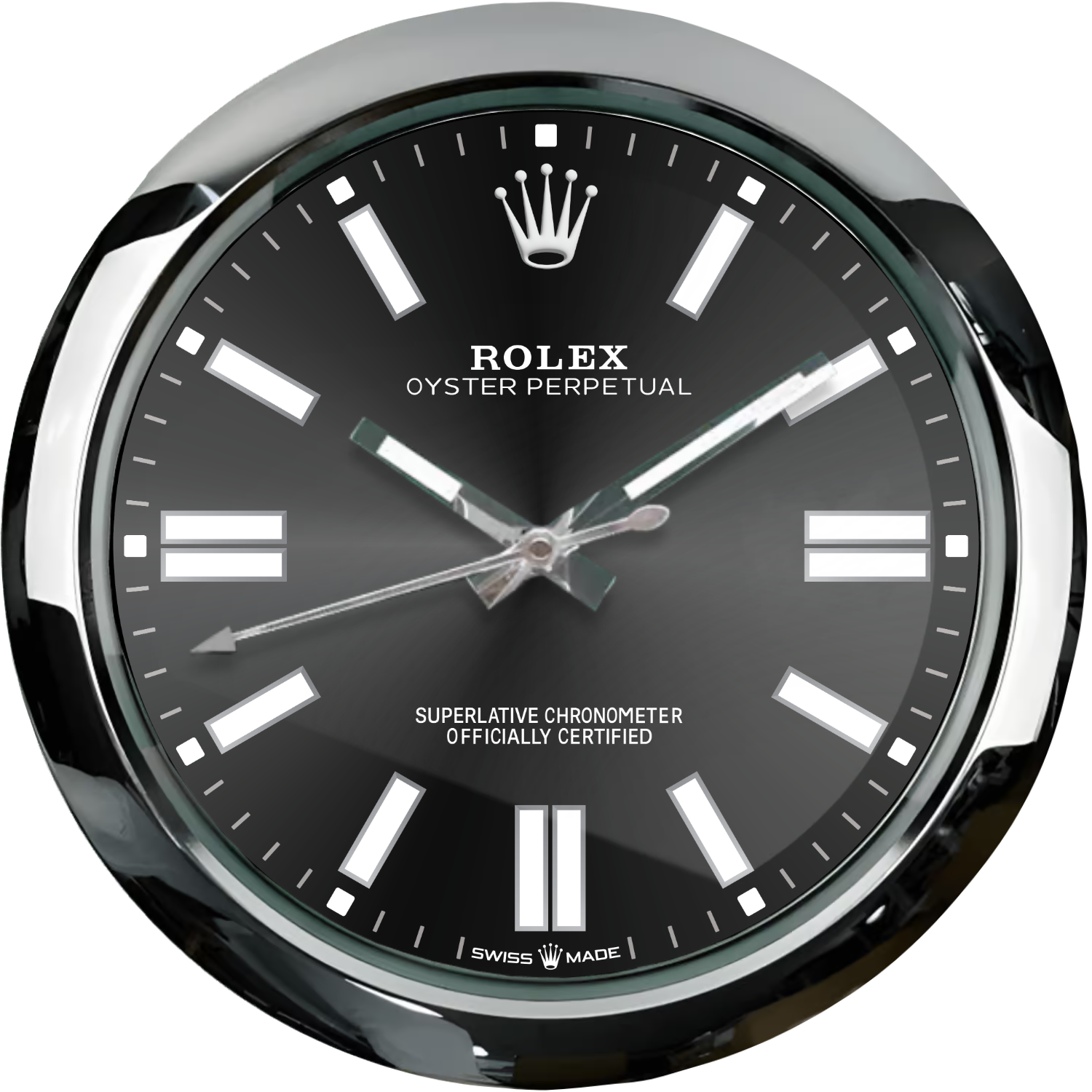 ROLEX WALL CLOCK – OYSTER PERPETUAL BLACK