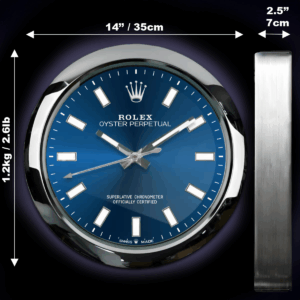 ROLEX WALL CLOCK – OYSTER PERPETUAL BLUE