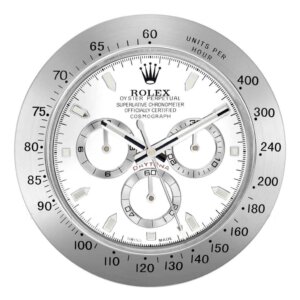 ROLEX WALL CLOCK – ROLEX DAYTONA SILVER