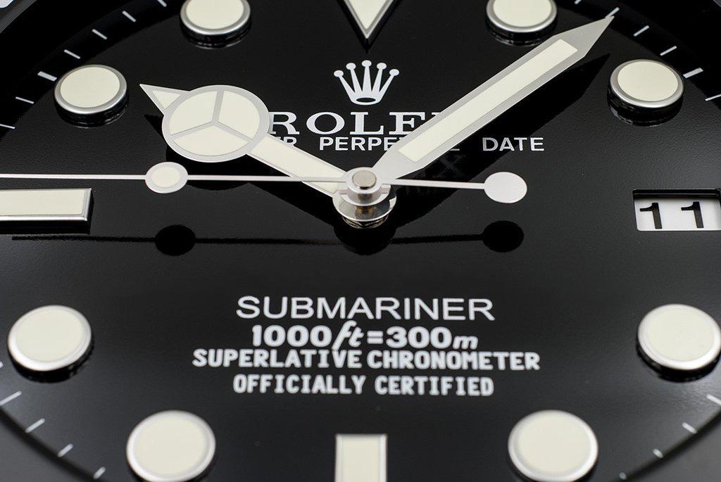 HORLOGE MURALE ROLEX - SUBMARINER BLACK