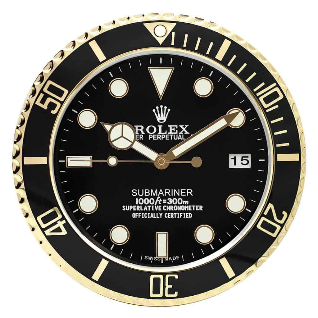 ROLEX WALL CLOCK – SUBMARINER GOLD