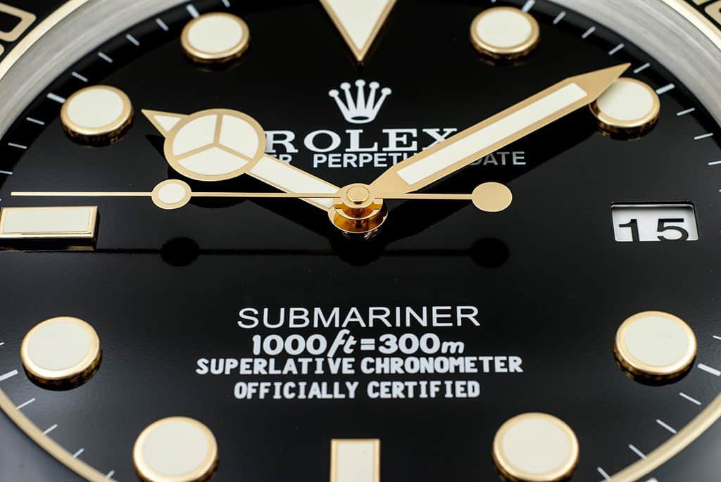 ROLEX WALL CLOCK – SUBMARINER GOLD