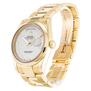 Rolex Day-Date 36mm White Dial 118208