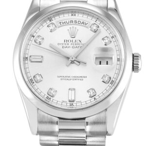 Rolex Day-Date II 40mm Silver Dial 218239