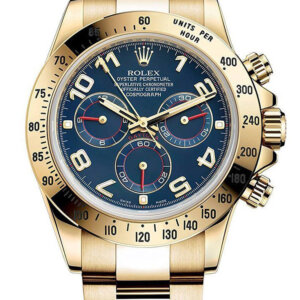 Rolex Daytona 40 mm mit blauem Zifferblatt 116528