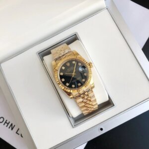 Rolex Datejust 36/28 mm RG/RG Jub Schwarz/Zifferblatt