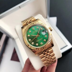 Rolex Datejust 36/28mm RG/RG Jub Green/Dial