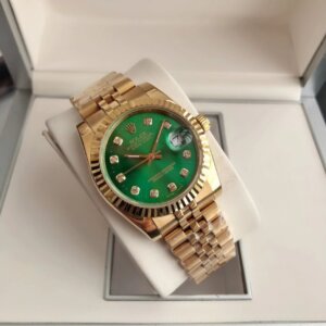 Rolex Datejust 36/28mm RG/RG Jub Green/Dial