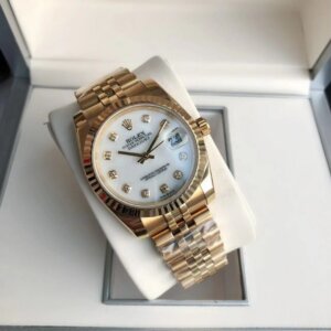 Rolex Datejust 36/28 mm RG/RG Jub Weiß/Zifferblatt