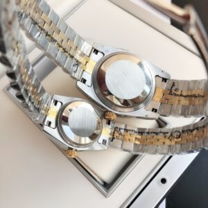 Rolex Datejust 36/28mm RG/SS Jub Black/Dia