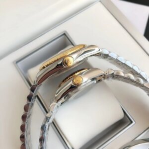 Rolex Datejust 36/28mm RG/SS Jub Black/Dia