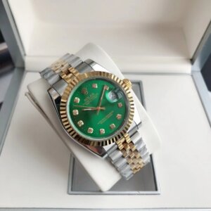Rolex Datejust 36/28mm RG/SS Jub Green/Dial