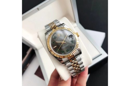 Rolex Datejust 36/28mm RG/SS Jub Grey/Rmn photo review
