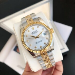 Rolex Datejust 36/28mm RG/SS Jub Sliver/Dia