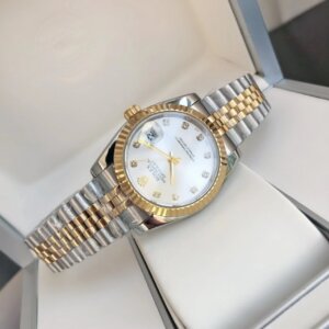 Rolex Datejust 36/28mm RG/SS Jub Sliver/Dia