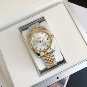 Rolex Datejust 36/28mm RG/SS Jub Sliver/Dia