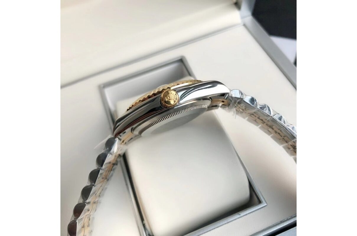 Rolex Datejust 36/28 mm RG/SS Jub Blanc/Cadran