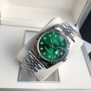 Rolex Datejust 36/28mm SS/SS Jub Green/Dia