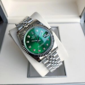 Rolex Datejust 36/28mm SS/SS Jub Green/Dia